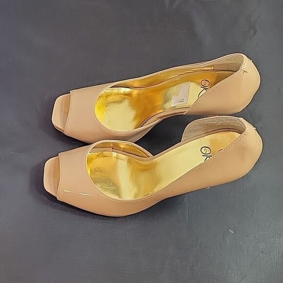 WOMEN"S IT’S OK PEEP TOE D'ORSAY HIGH HEEL STILETTOS PUMP SHOES - Picture 6 of 13